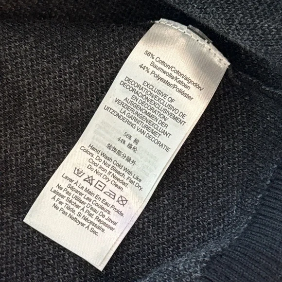 DKNY Women's Animal Print Crewneck Long Sleeve Sweater, Sequin Embellishment - Picture 11 of 15